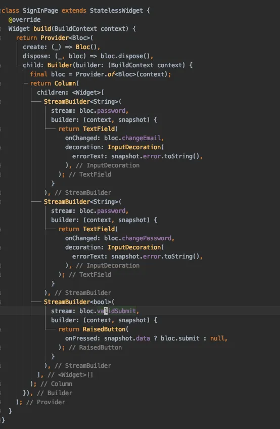 UIでバリデーションの結果を受け取る
